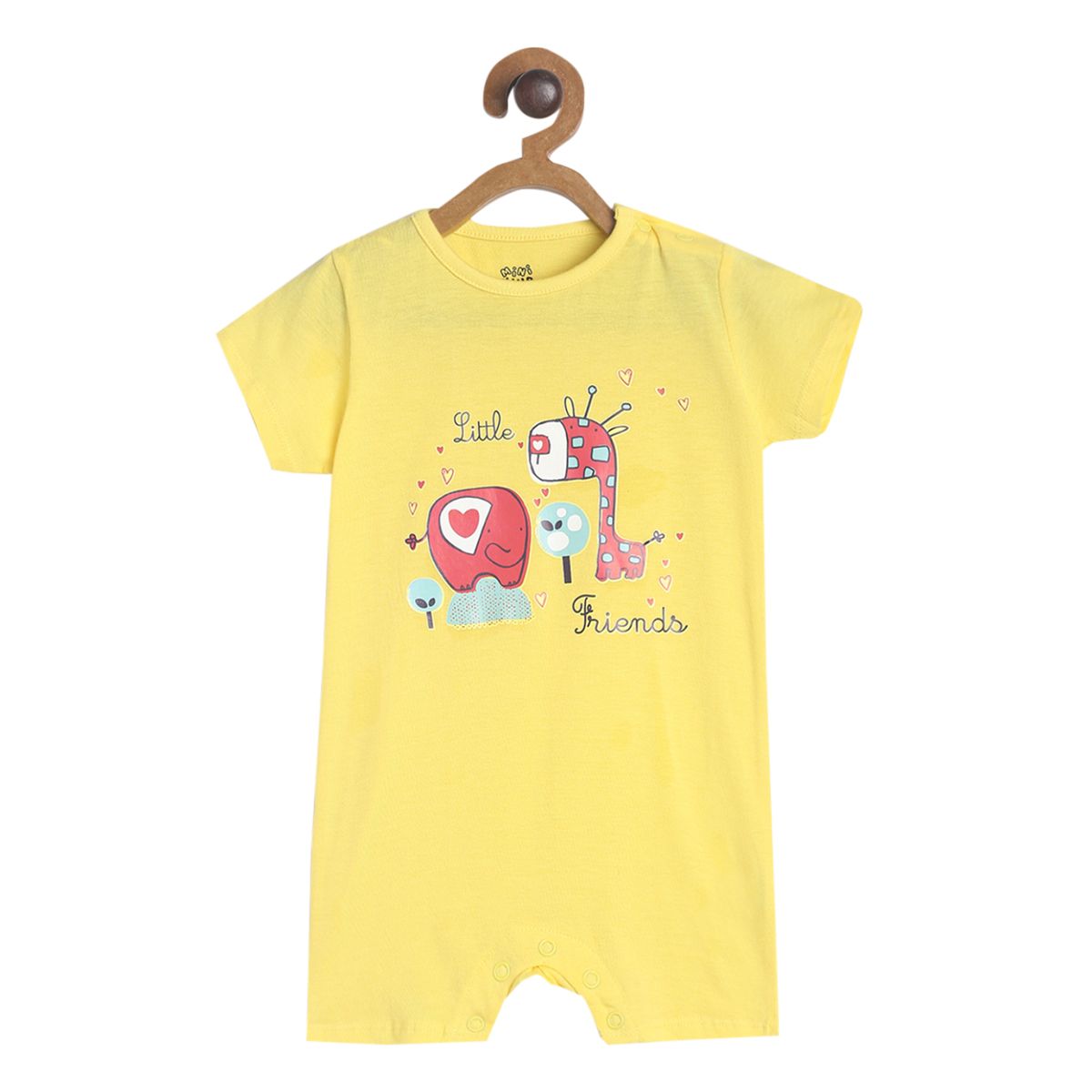 Pack of 1 romper - yellow for New Born