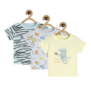 Boys Multicolor Pack Of 3 T-Shirt