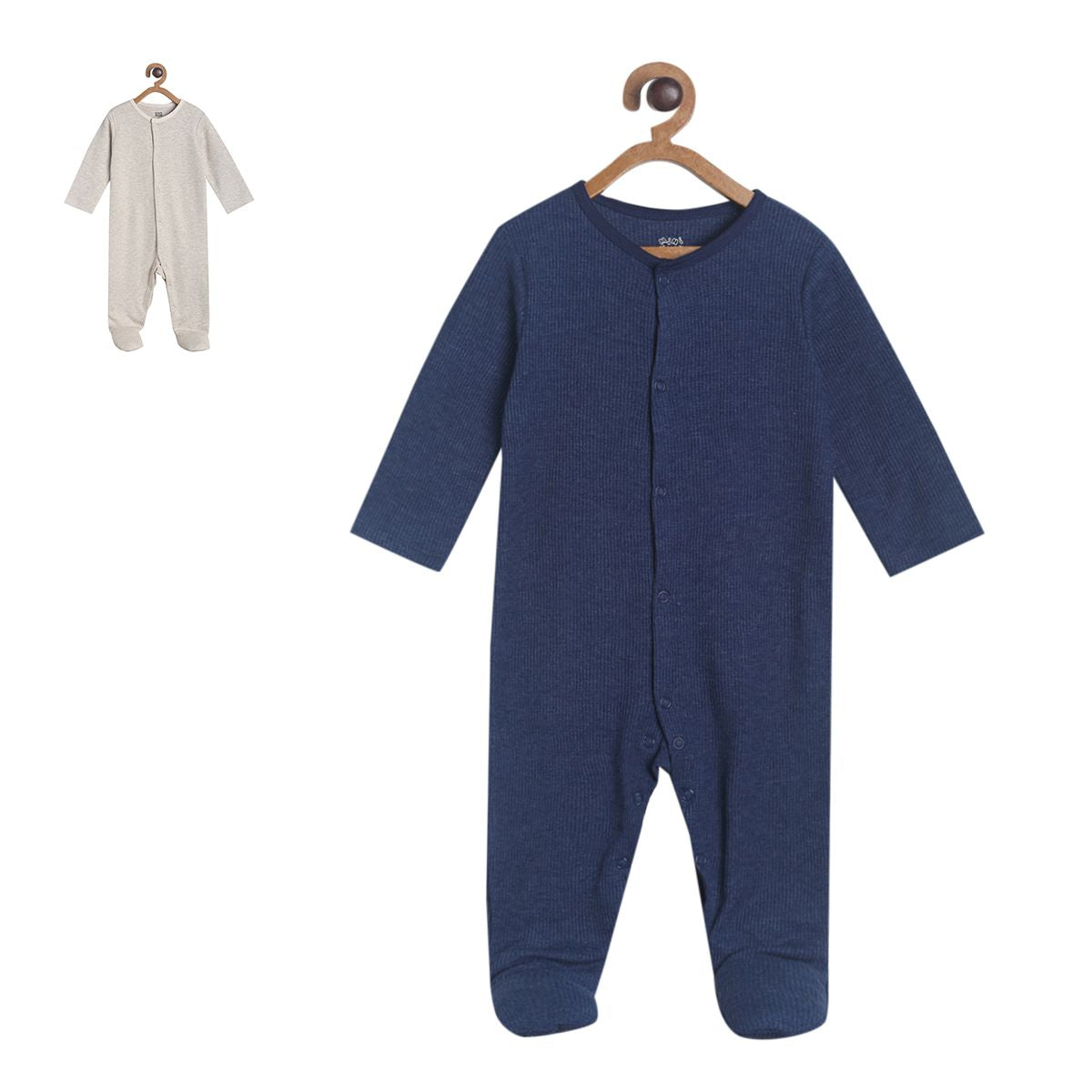 Pack of 2 sleepsuit - navy blue for New Born