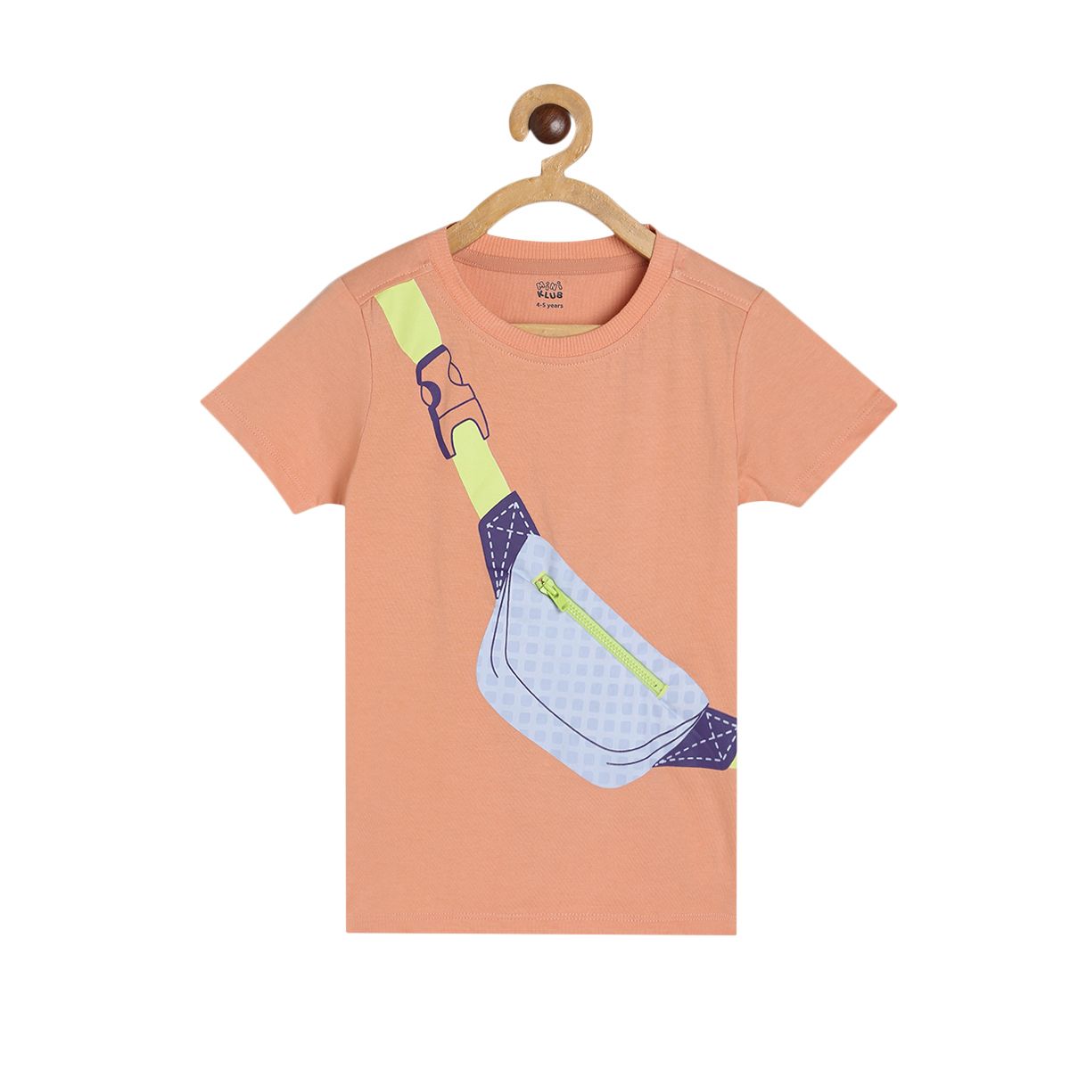 Boys Peach Pack Of 1 T-Shirt