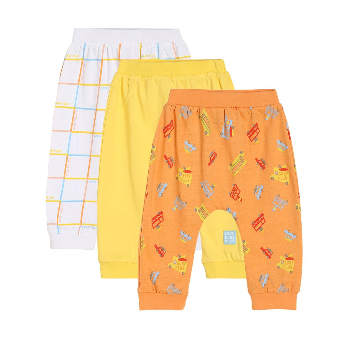 Boys Multicolor Pack Of 3 Knit Bottom