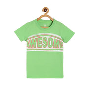 Boys Green Pack Of 1 T-Shirt