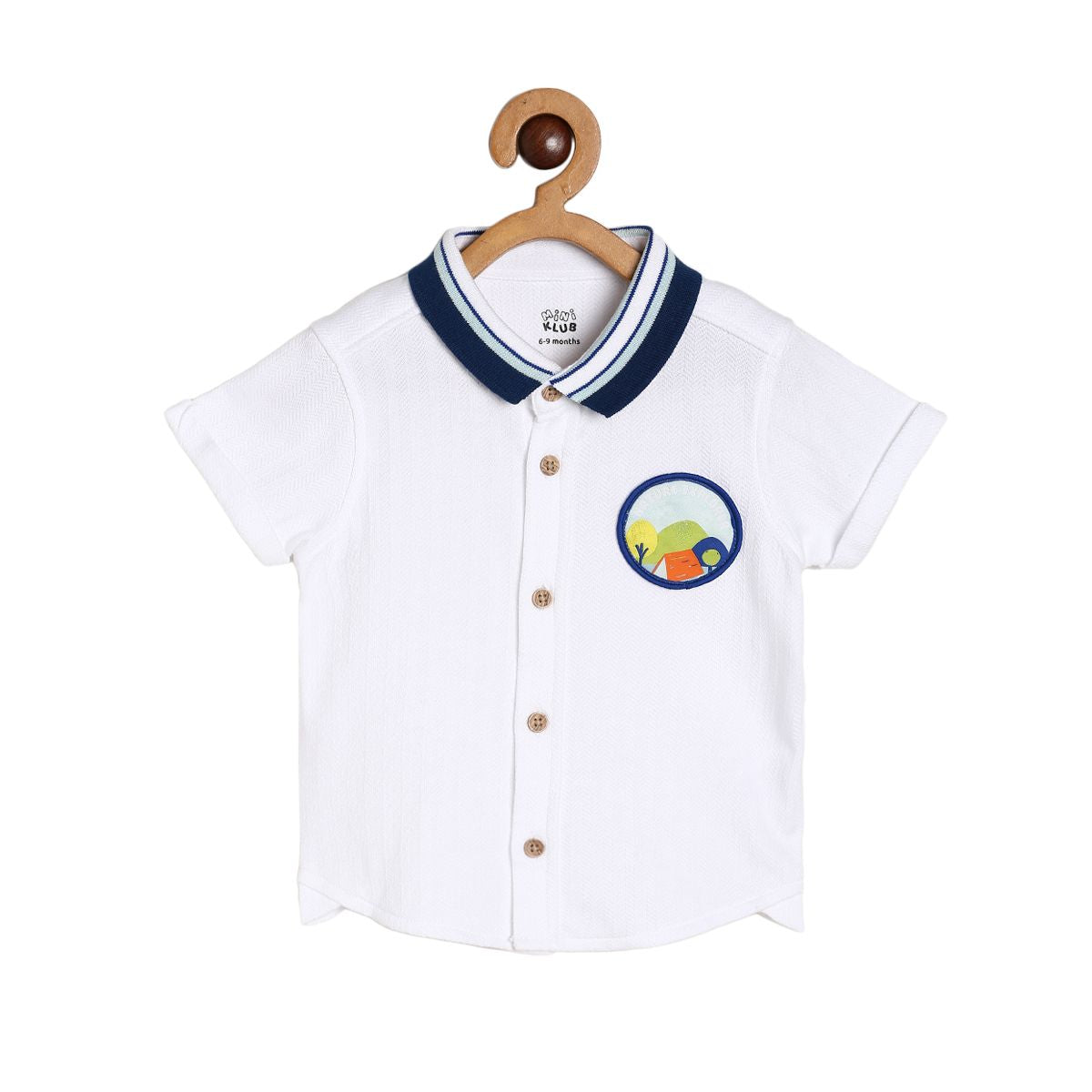 Boys White Pack Of 1 Shirt