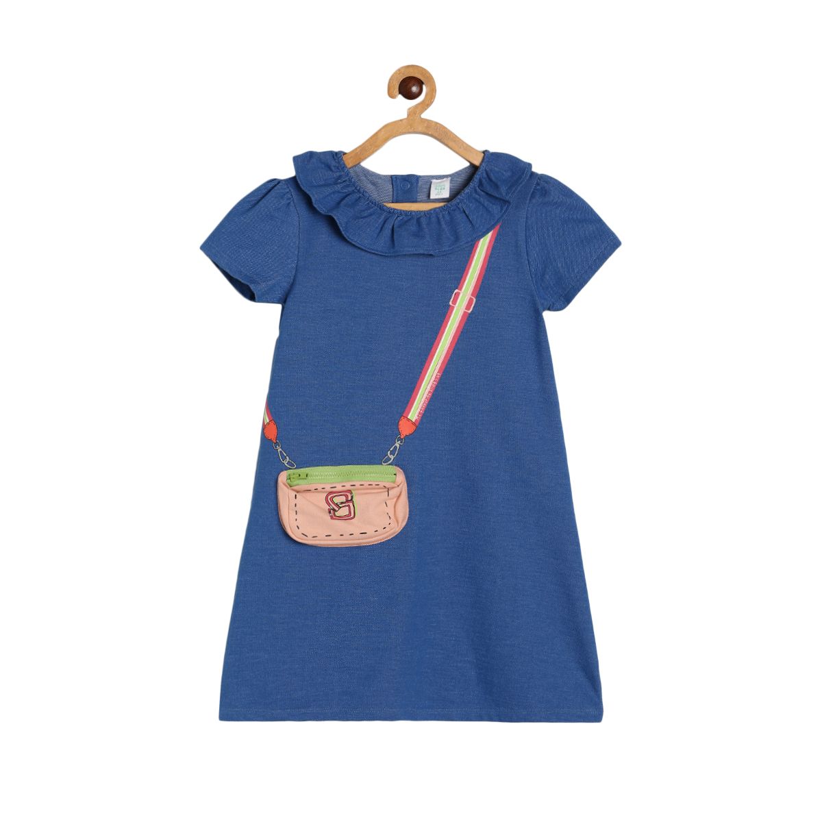 Girls Blue Pack Of 1 Dress