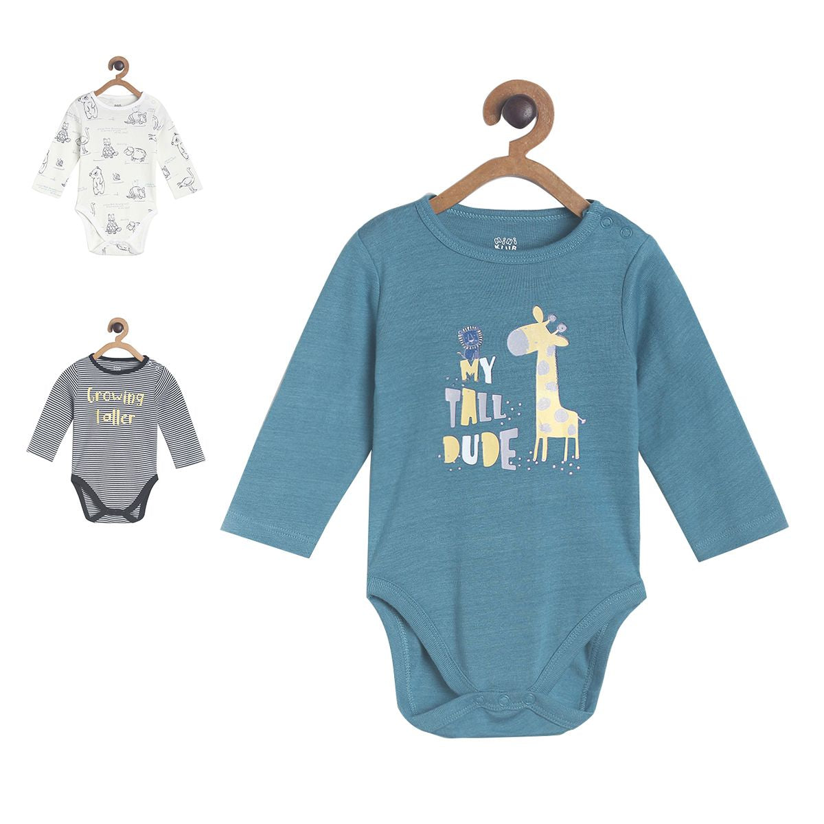Pack of 3 bodysuit - midnight blue for New Born
