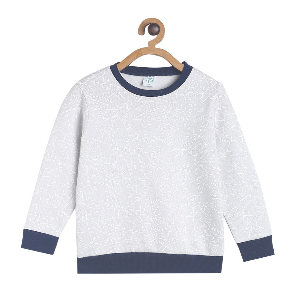 Pack of 1 knit sweat shirt - grey for 3-6 Months