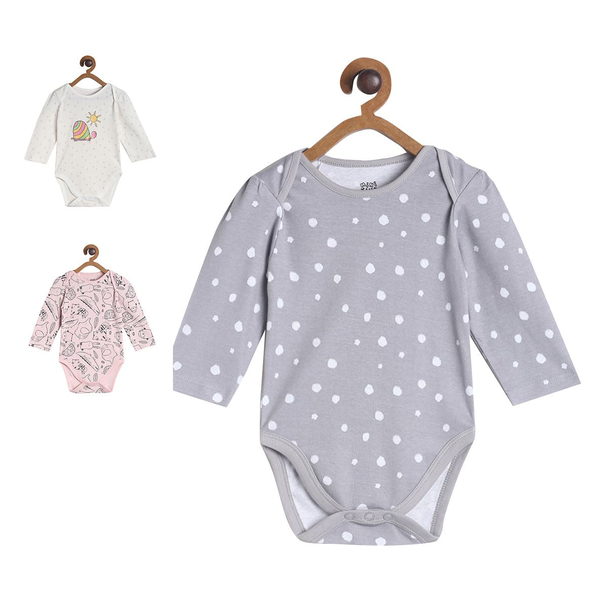 Pack of 3 bodysuit - light purple for New Born