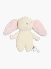 Baby Soft Bunny Plush Toy with Floppy Ears, Cream and Pink
