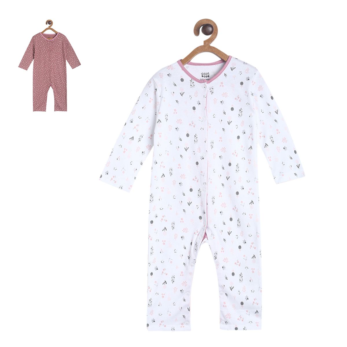 Pack of 2 romper - light blue for New Born