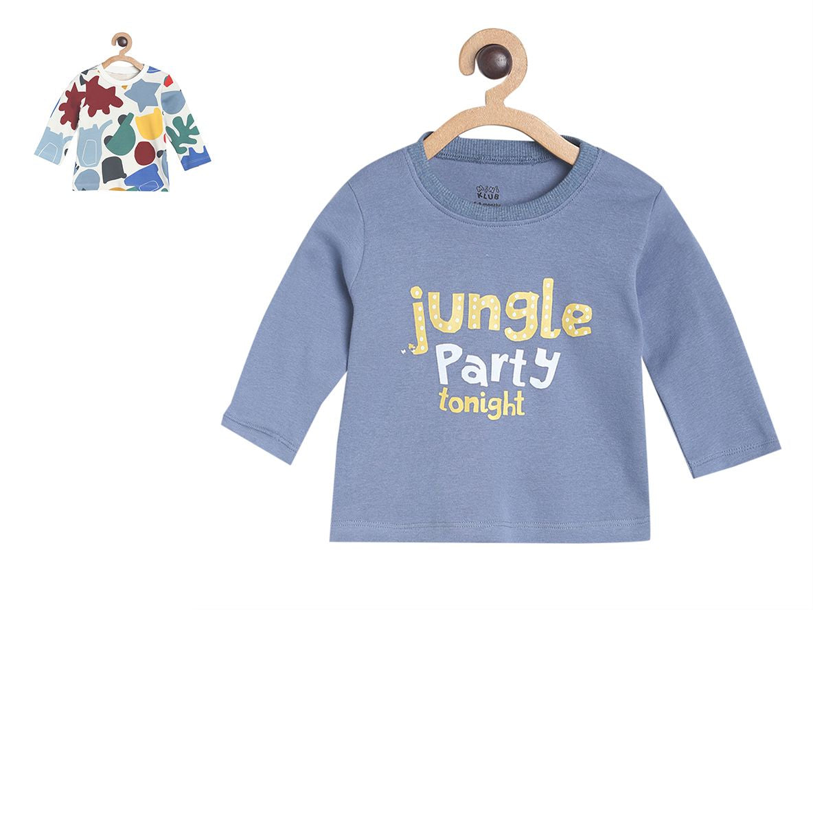 Pack of 2 t-shirt - blue for 0-3 Months