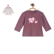 Pack of 2 knit top - violet for 0-3 Months