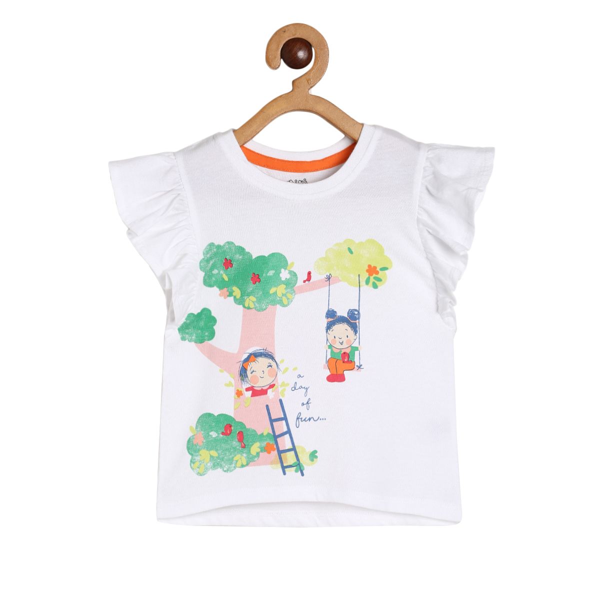 Girls White Pack Of 1 Knit Top