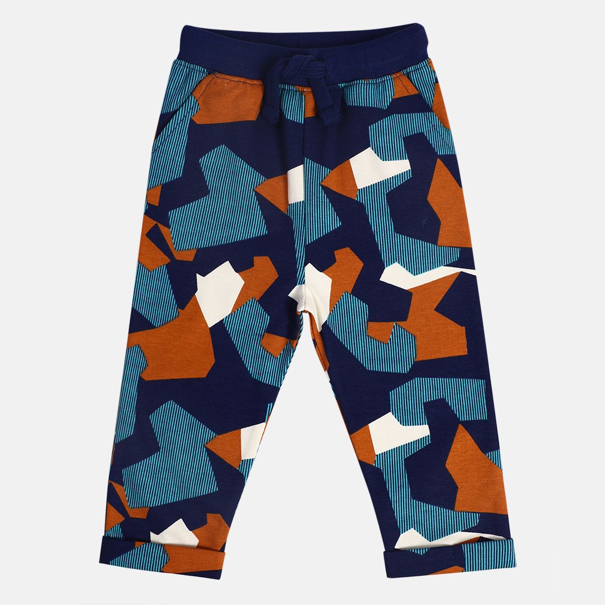 Boys Multi Adjustable Elastic Full Length Knit Bottom