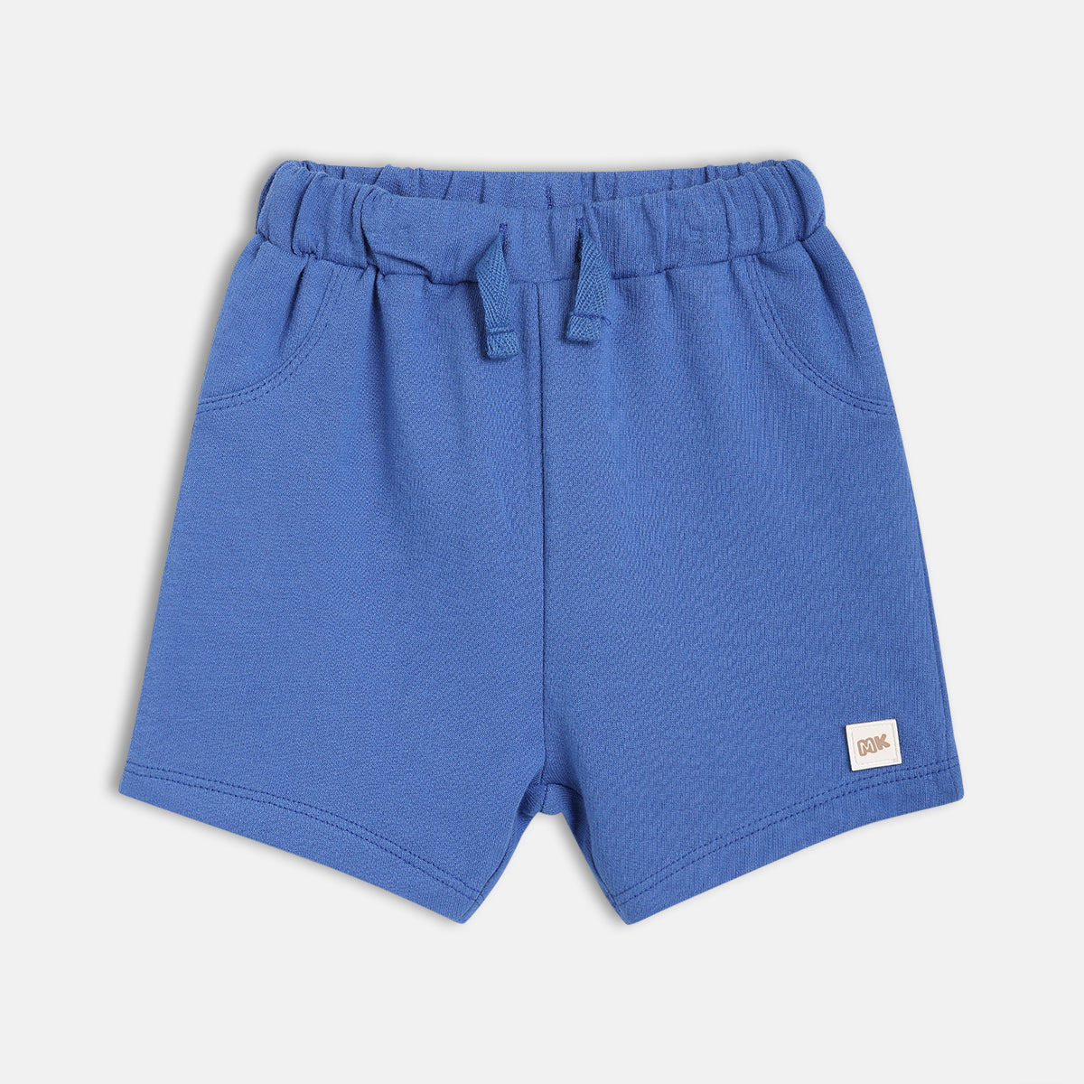 Baby Boys Solid Knit Shorts , Royal Blue