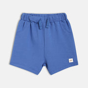 Baby Boys Solid Knit Shorts , Royal Blue
