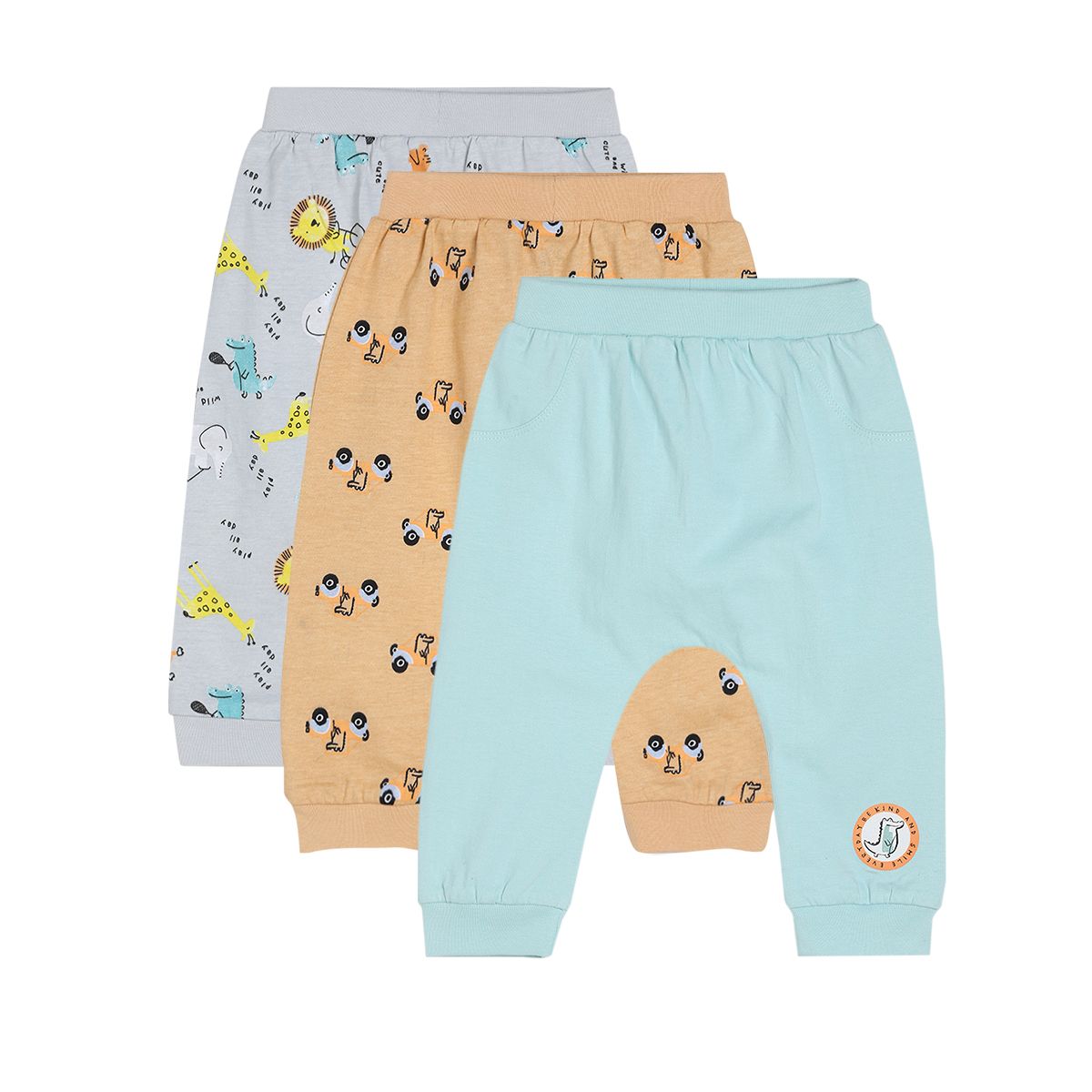 Boys Multicolor Pack Of 3 Knit Bottom