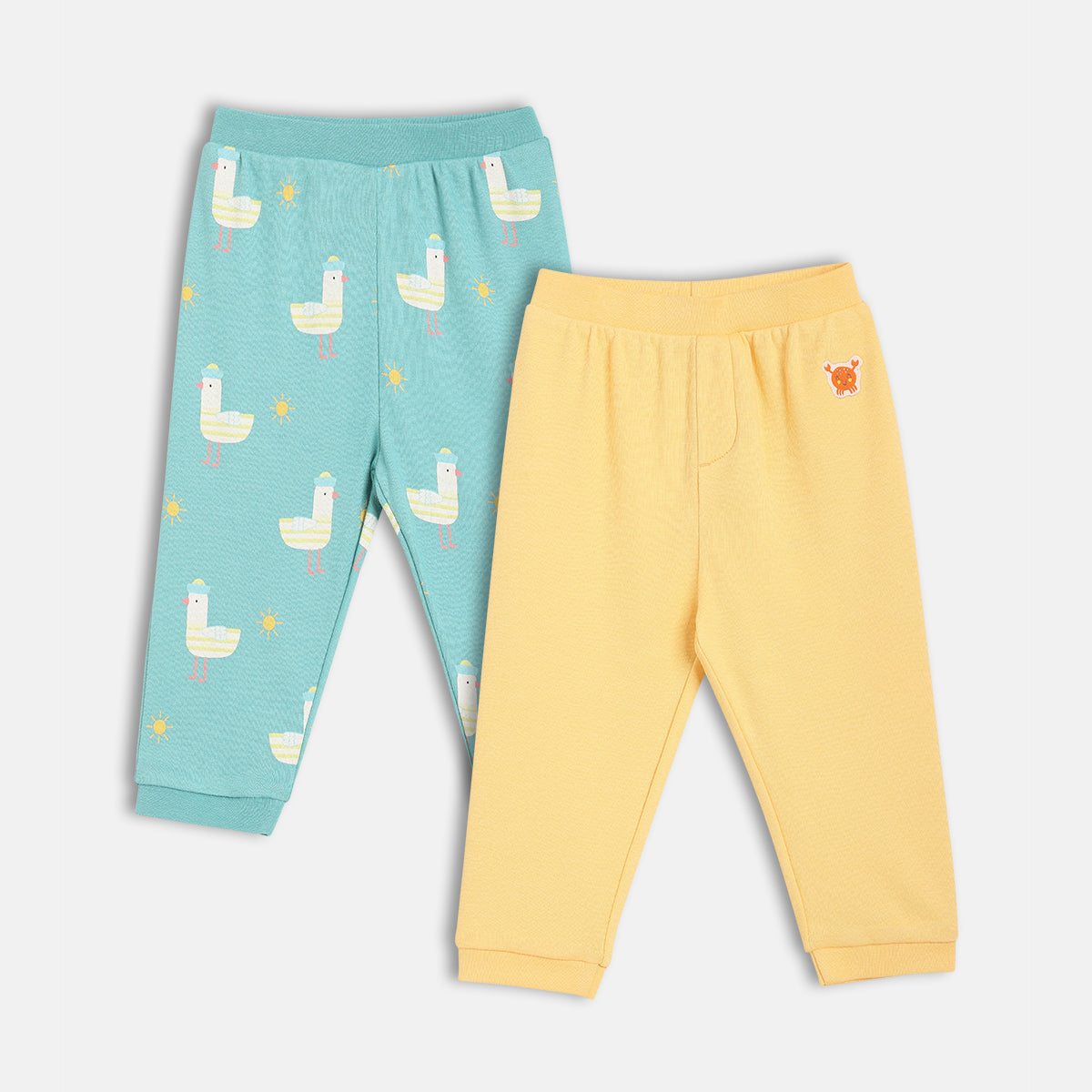 Boys Blue/Yellow Full Length Knit Bottom