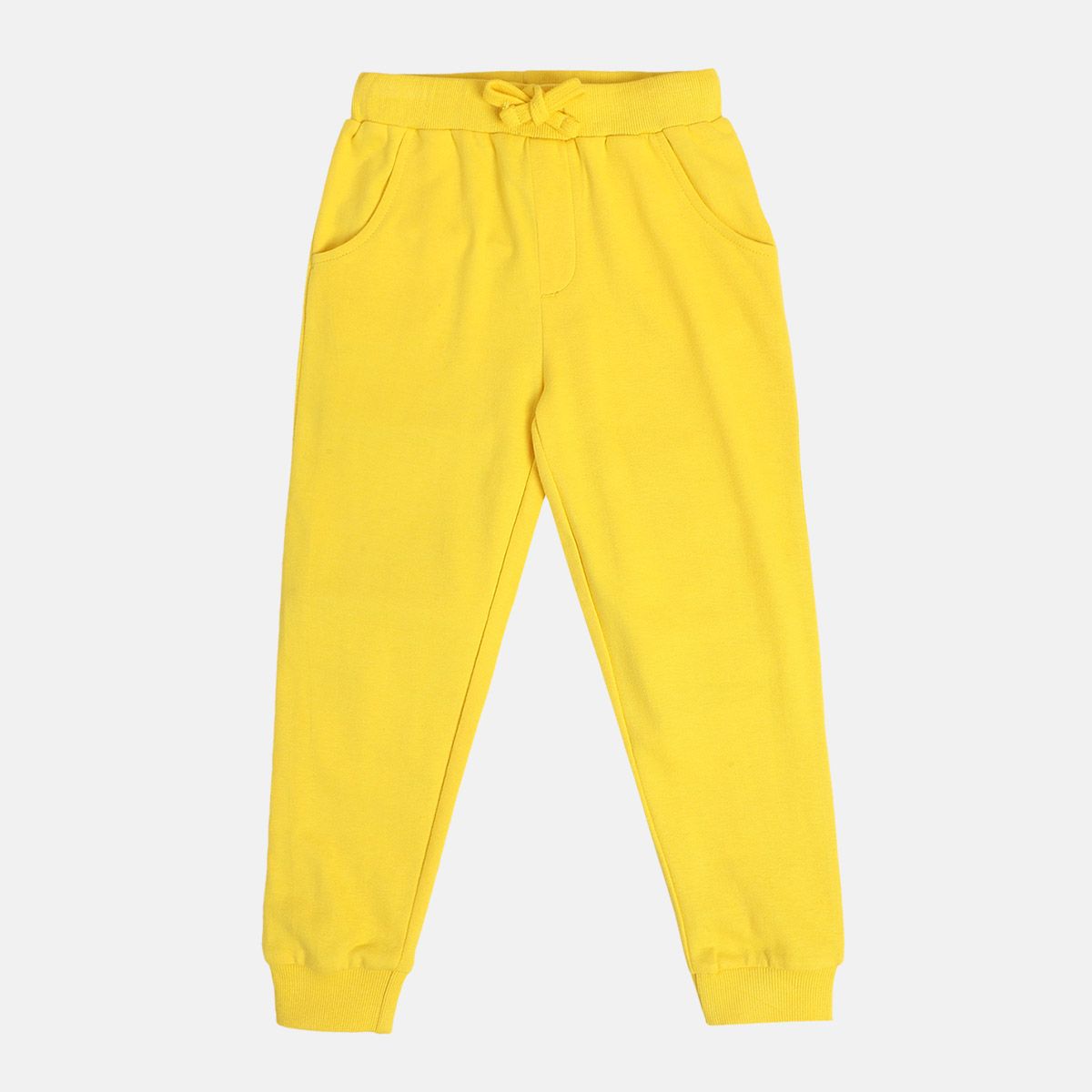 Boys Yellow Allaround Elastic Full Length Jogger