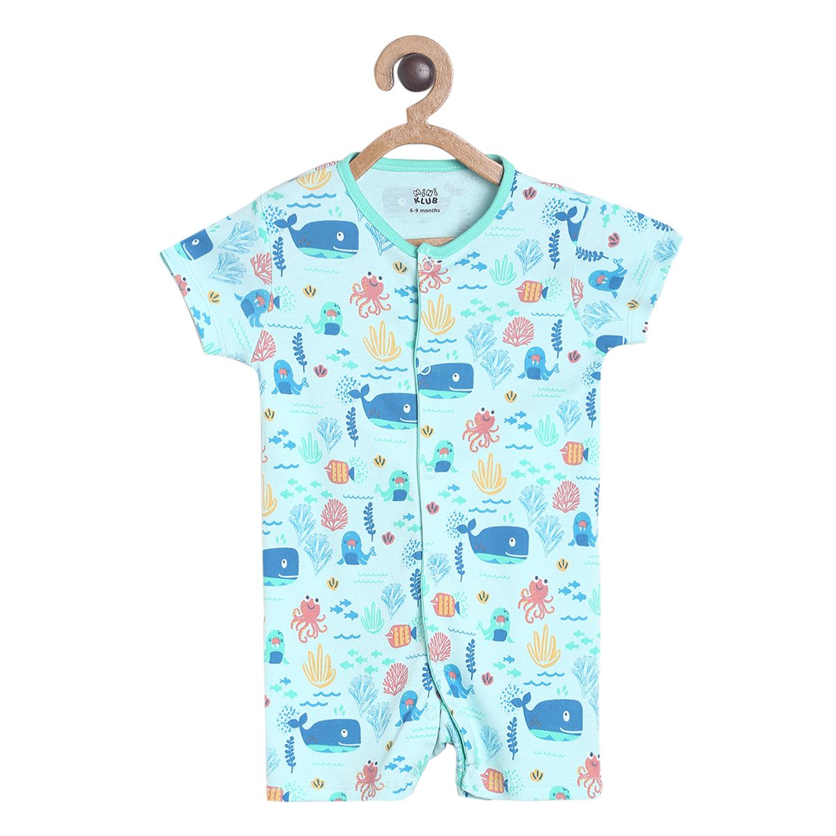 Pack of 1 romper - blue for New Born