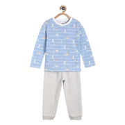 Pack of 2 t-shirt and bottom - blue for 3-6 Months