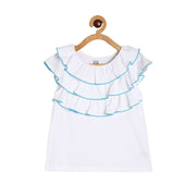 Girls White Pack Of 1 Knit Top