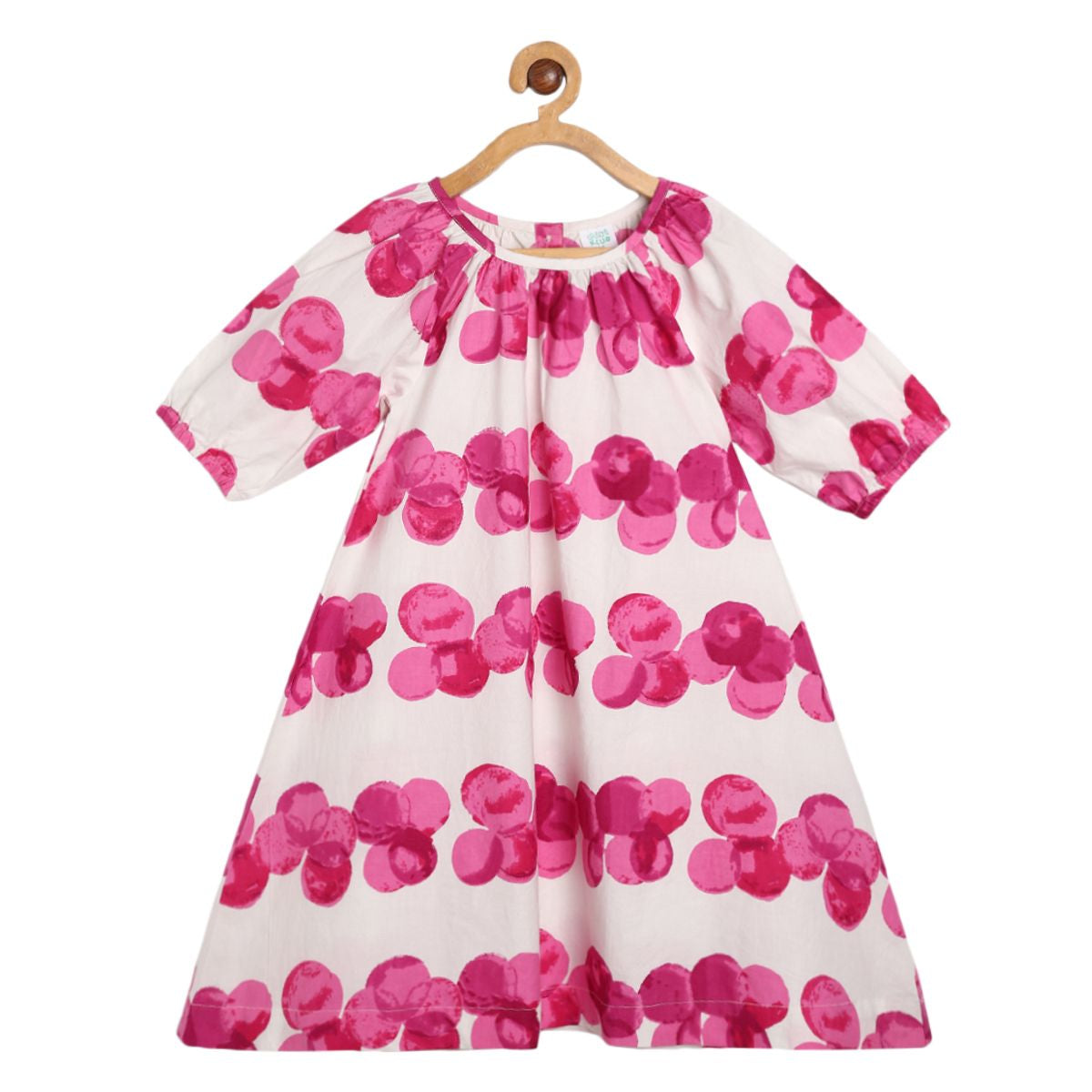 Girls White Pink Pack Of 1 Dress