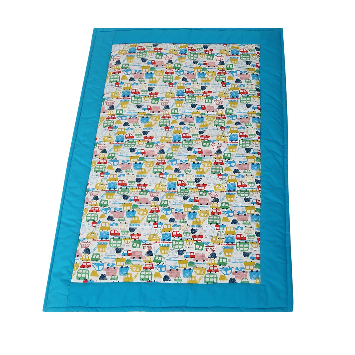 Boys Blue Vehicle Print Mat