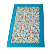 Boys Blue Vehicle Print Mat