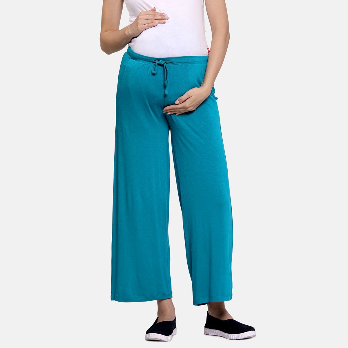 Harbor Blue Nursing Knit Pant