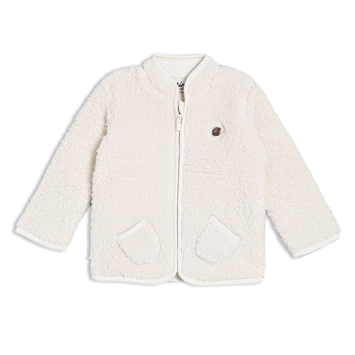 Unisex White Boat Neck Cap Sleeve Jacket