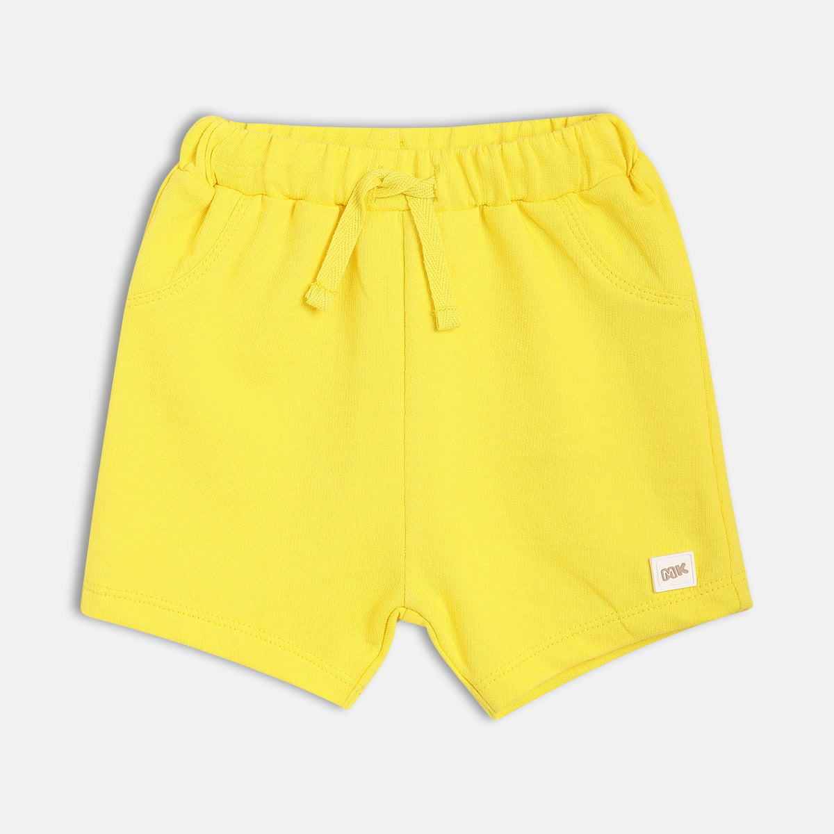 Baby Boys Solid Knit Shorts , Yellow