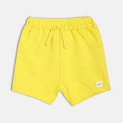 Baby Boys Solid Knit Shorts , Yellow