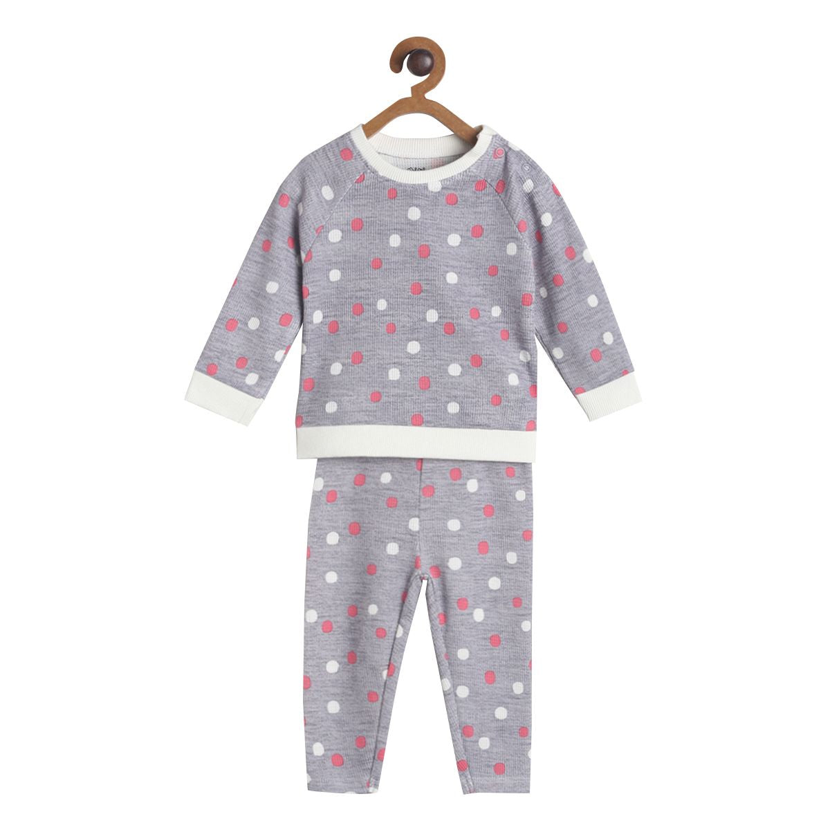 Pack of 2 top and bottom set - grey for 3-6 Months