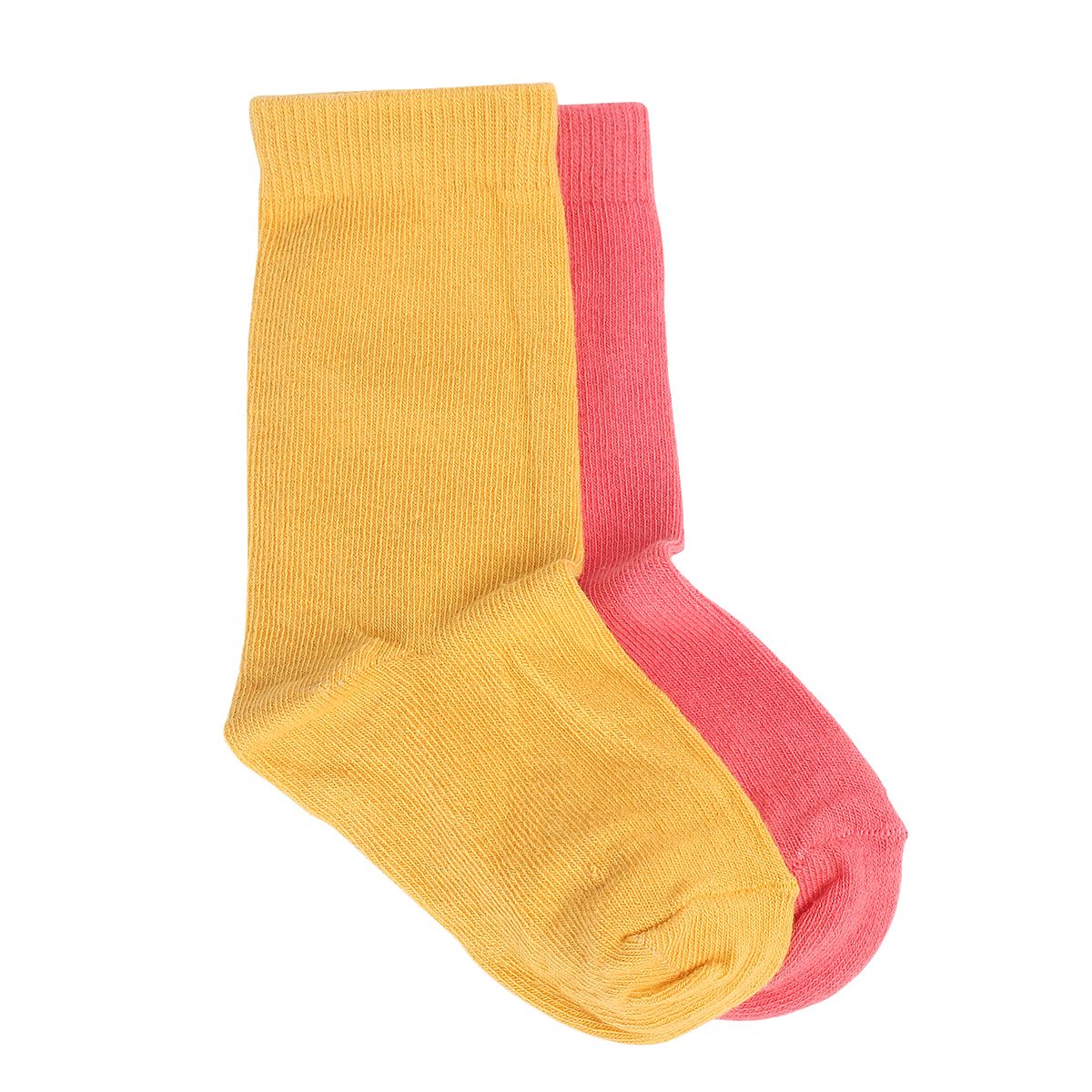 Girls Yellow/Pink Socks