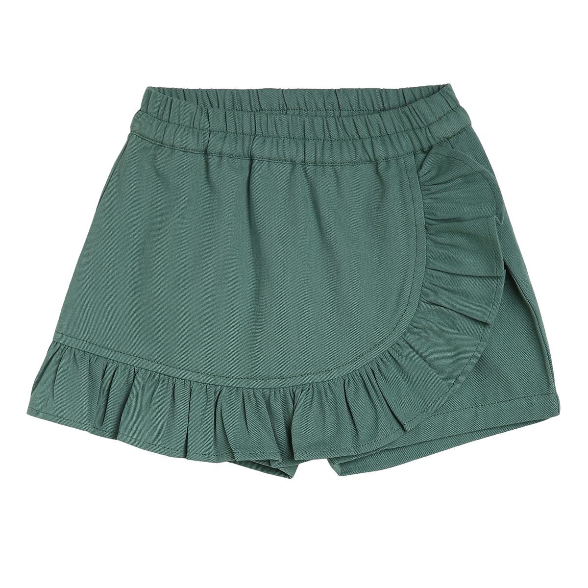Girls Green Pack Of 1 Shorts