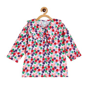 Girls White Woven Top