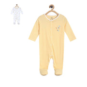 Pack of 2 sleepsuit - yellow for New Born