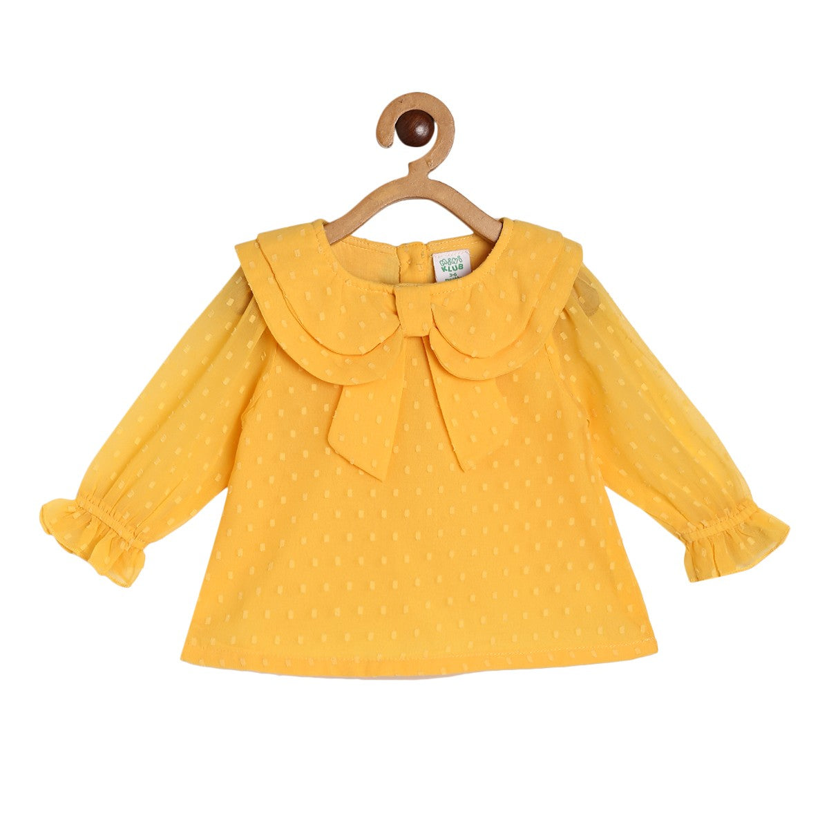 Girls Yellow Pack Of 1 Woven Top