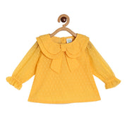 Girls Yellow Pack Of 1 Woven Top