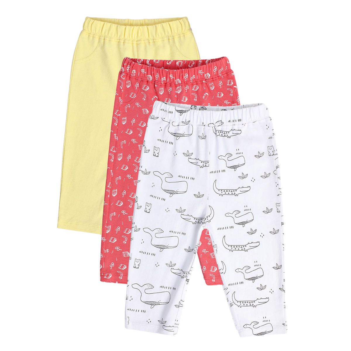 Boys Multicolor Pack Of 3 Knit Bottom