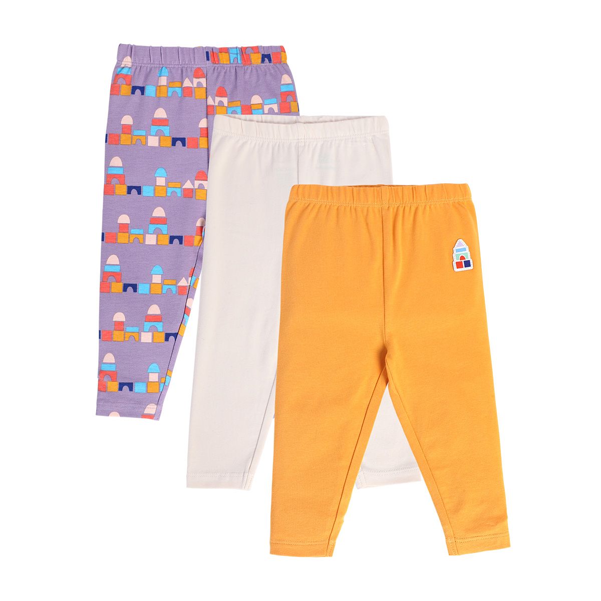 Girls Multicolor Pack Of 3 Legging