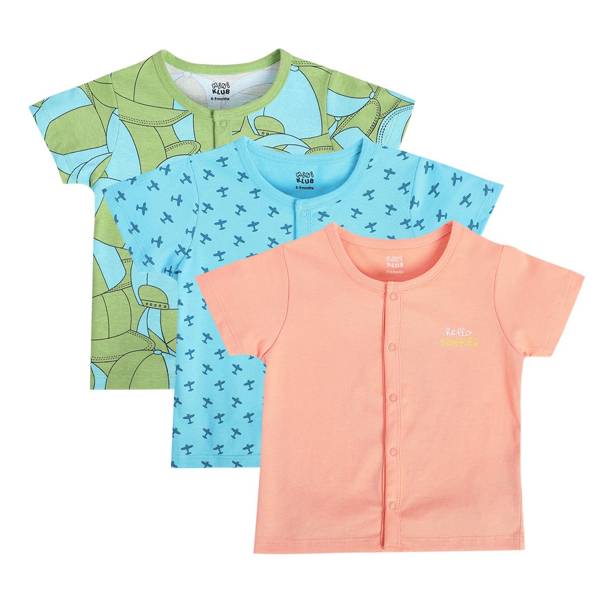 Boys Multicolor Pack Of 3 Front Open Vest