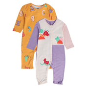 Girls Multicolor Pack Of 2 Romper