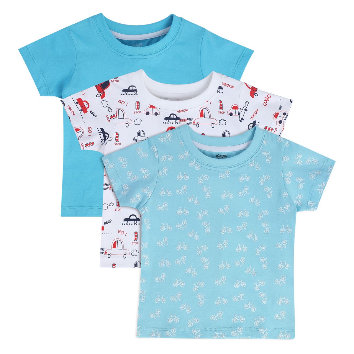 Boys Multicolor Pack Of 3 T-Shirt