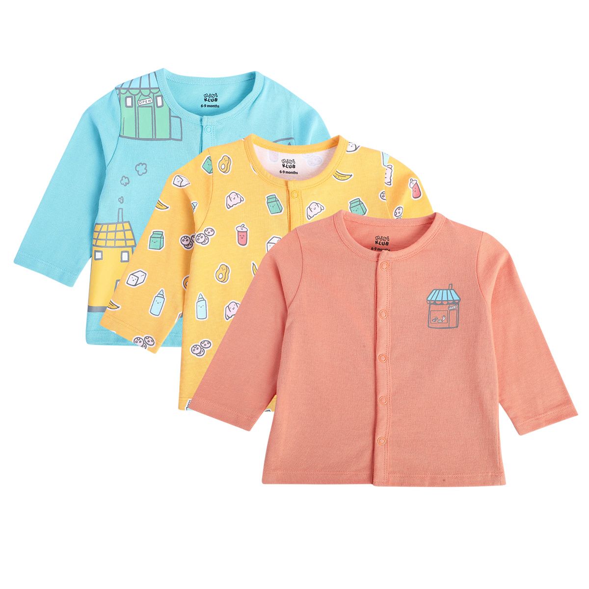 Boys Peach Front Open Vest
