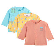 Boys Peach Front Open Vest