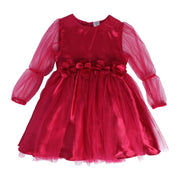 Girls Maroon Pack Of 1 Dress