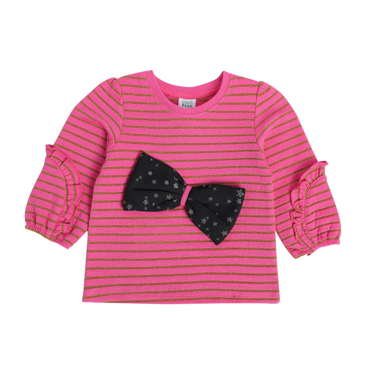 Girls Hot Pink Pack Of 1 Knit Top