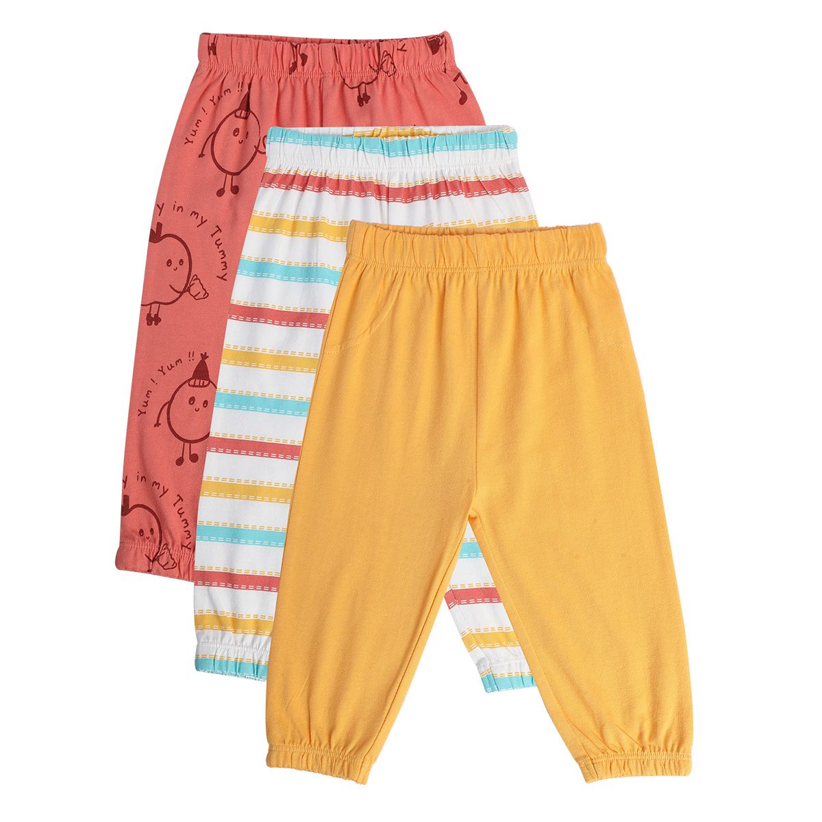 Boys Multicolor Pack Of 3 Knit Bottom