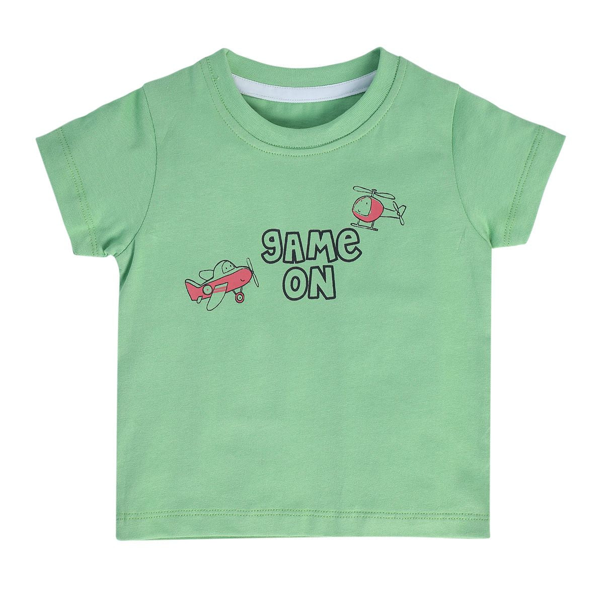 Boys Green Pack Of 1 T-Shirt